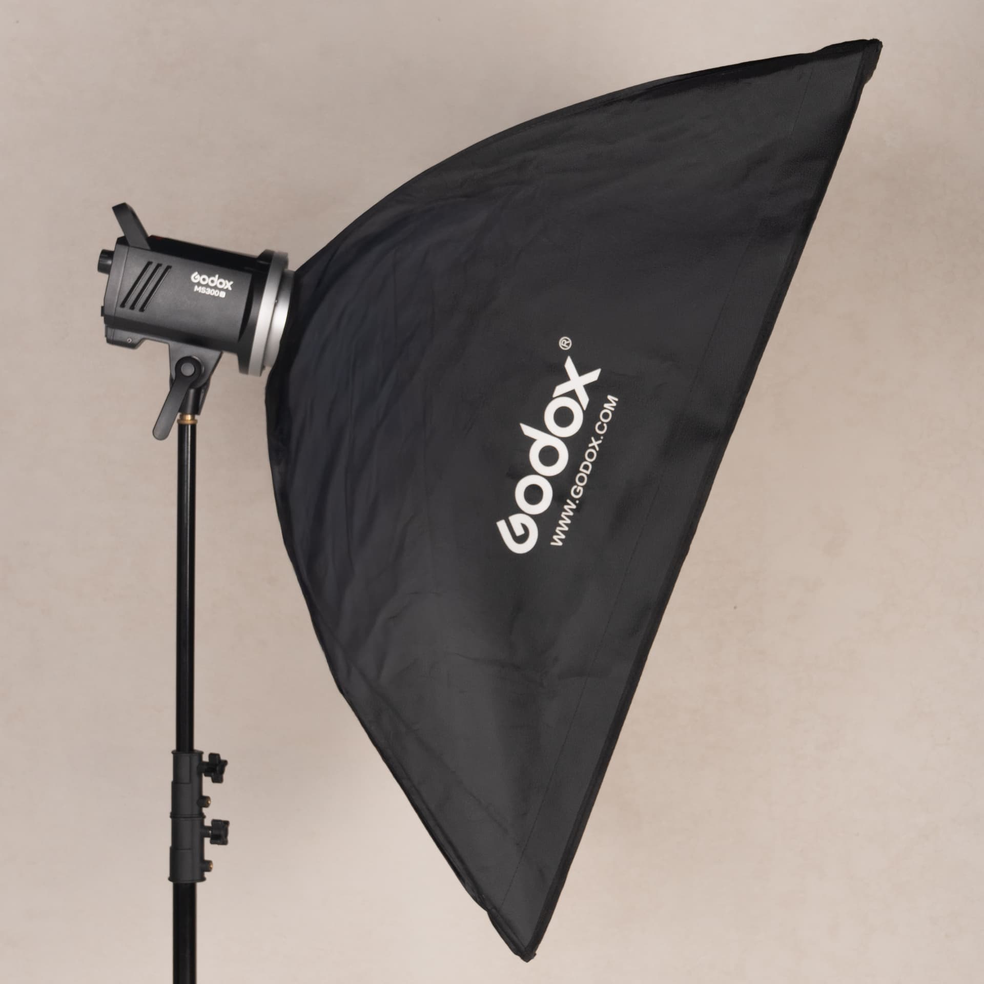 Godox MS300V con softbox Godox CS-65T